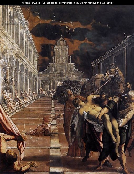 The Stealing of the Dead Body of St Mark 1562-66 - Jacopo Tintoretto (Robusti)