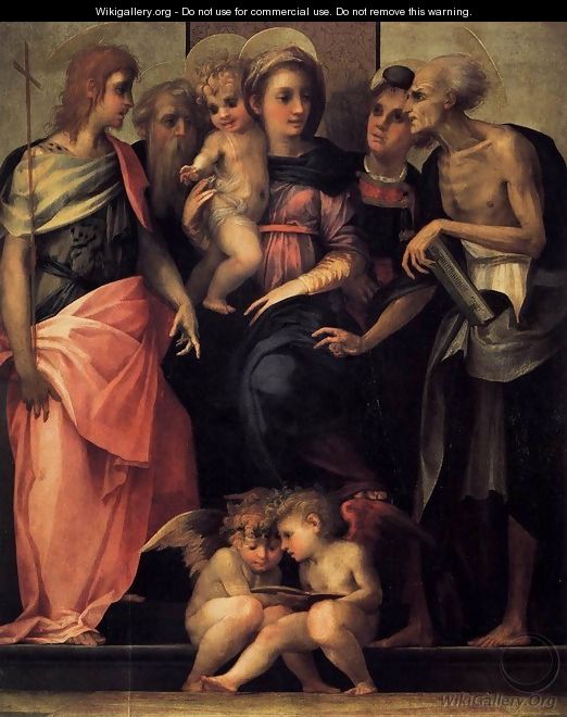 Madonna Enthroned with Four Saints 1518 - Fiorentino Rosso
