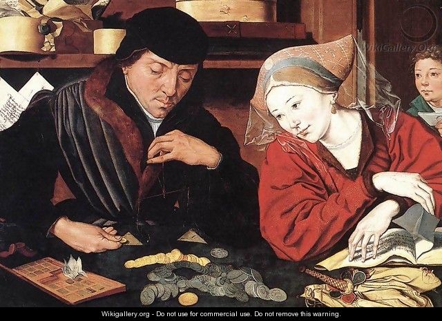 The Banker and His Wife - Marinus van Reymerswaele