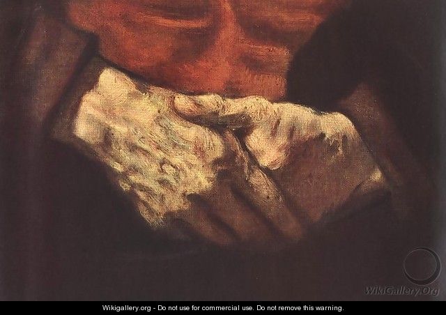 Portrait of an Old Man in Red (detail -2) 1652-54 - Rembrandt Van Rijn