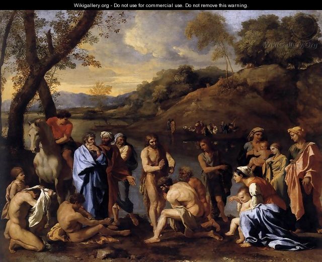 St John the Baptist Baptizes the People c. 1635 - Nicolas Poussin