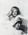 Sheet Of Sketches With A Portrait Of Saskia - Rembrandt Van Rijn