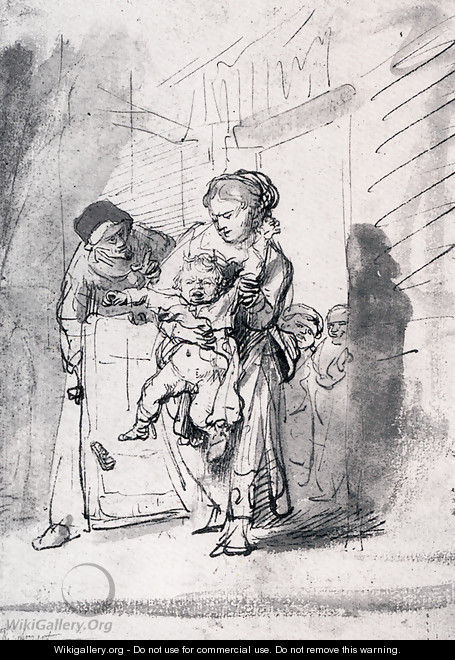 Child In A Tantrum - Rembrandt Van Rijn