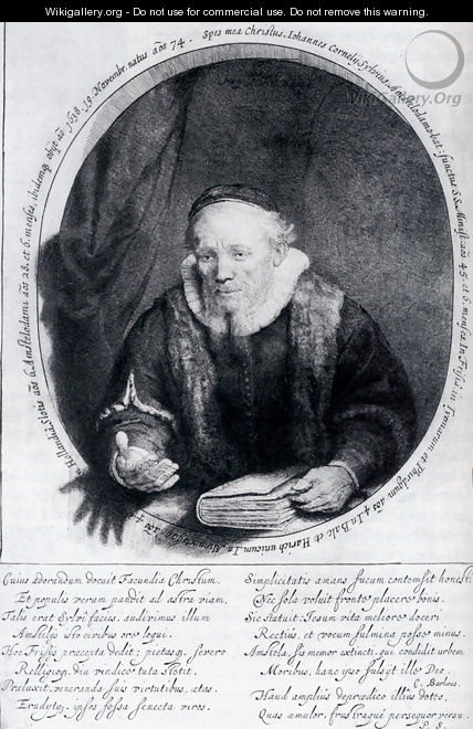 Portrait Of Johannes Cornelisz - Rembrandt Van Rijn
