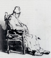 Seated Old Man (possibly Rembrandt