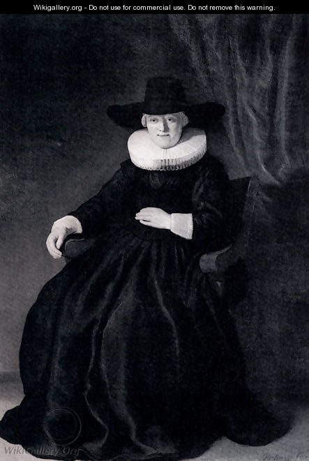 Portrait Of Maria Bockenolle - Rembrandt Van Rijn
