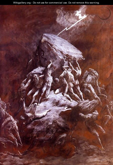 La Chute Des Titans (The Clash of the Titans) - Gustave Dore