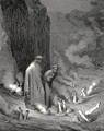 The Inferno, Canto 19, lines 10-11: There stood I like the friar, that doth shrive A wretch for murder doomd - Gustave Dore