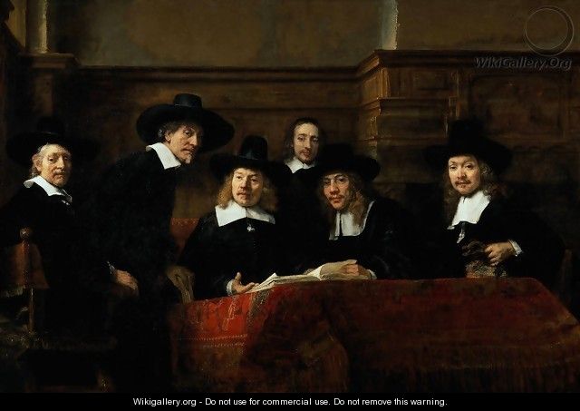 The Sampling Officials - Rembrandt Van Rijn