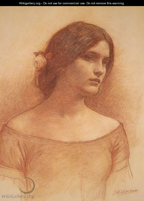 Study for The Lady Clare - John William Waterhouse