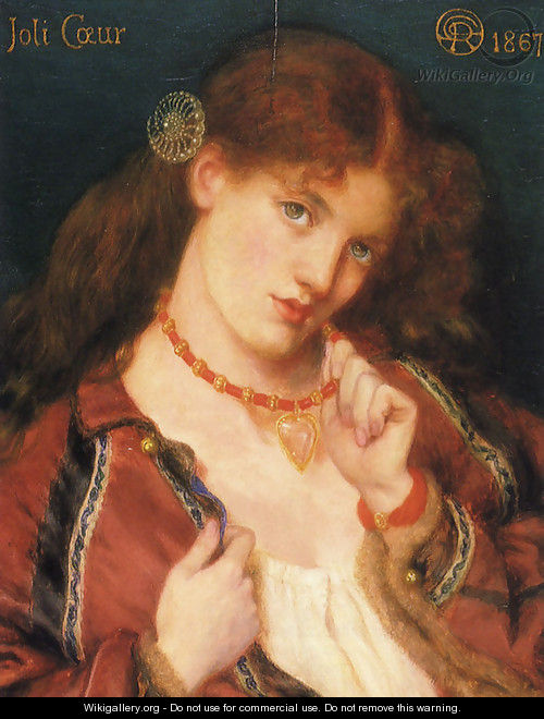 Joli Coeur (Pretty Heart) - Dante Gabriel Rossetti