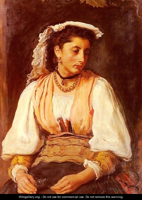Pippa - detail (or An Italian Girl) - Sir John Everett Millais