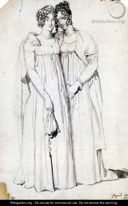 Henriette Harvey and her half sister Elizabeth Norton - Jean Auguste Dominique Ingres