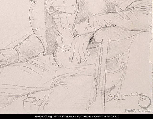 Dr. Louis Martinet [detail: 2] - Jean Auguste Dominique Ingres