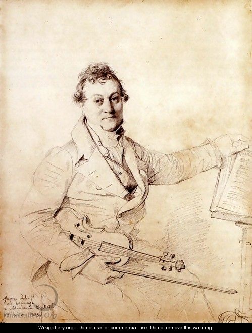 Pierre Marie François de Sales Baillot - Jean Auguste Dominique Ingres