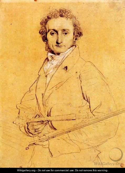 Niccolo Paganini - Jean Auguste Dominique Ingres