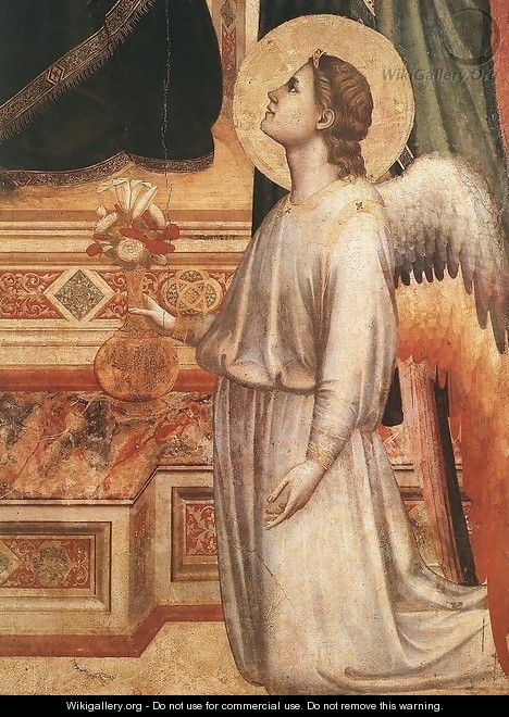 Ognissanti Madonna [detail: 2] (or Madonna in Maestà) - Giotto Di Bondone