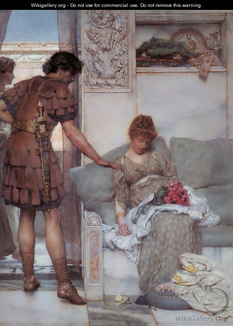 A Silent Greeting - Sir Lawrence Alma-Tadema