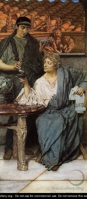 The Roman Wine Tasters - Sir Lawrence Alma-Tadema