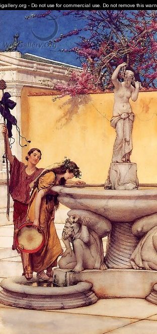 Between Venus and Bacchus - Sir Lawrence Alma-Tadema