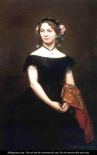 Portrait of Mlle Durand (or Madame Duvergier) - Jean-Léon Gérôme