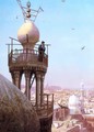 Un Muezzin Appelant du Haut du Minaret les Fidèles à la Prière (A Muezzin Calling from the Top of a Minaret the Faithful to Prayer) - Jean-Léon Gérôme