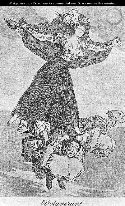 Caprichos - Plate 61: They are Flying - Francisco De Goya y Lucientes