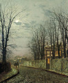 A Wintry Moon - John Atkinson Grimshaw