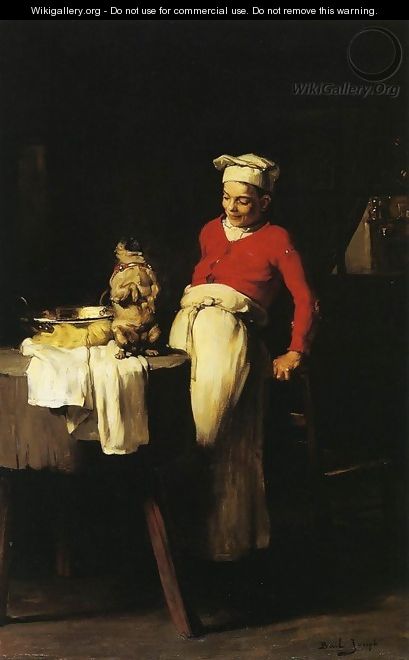 The Cook and the Pug - Claude Joseph Bail