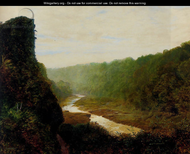 Landscape with a winding river - John Atkinson Grimshaw
