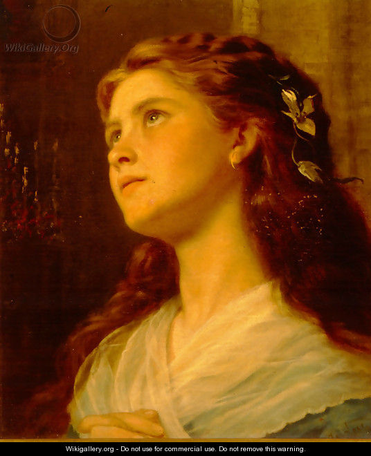 Portrait of a Young Girl - Sophie Gengembre Anderson