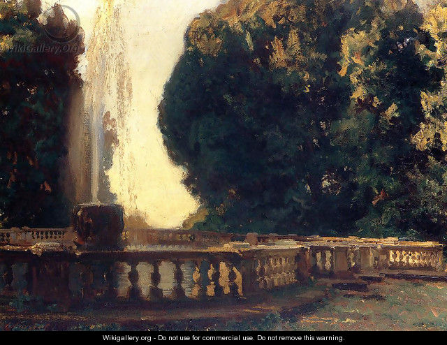 Villa Torlonia, Fountain - John Singer Sargent