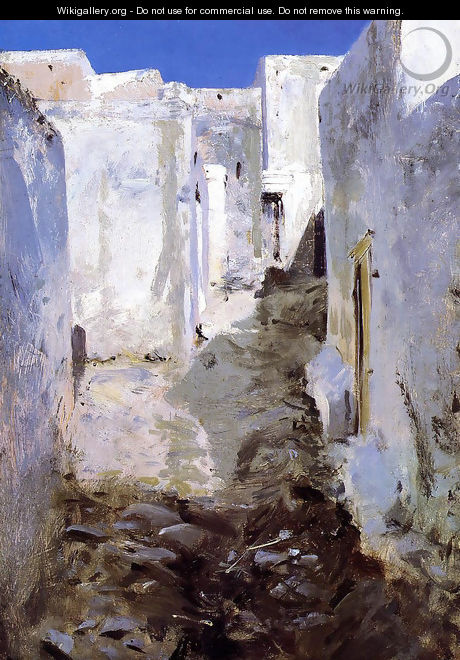 A Street in Algiers - John Singer Sargent