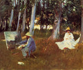 Claude Monet Painting by the Edge of a Wood - John Singer Sargent