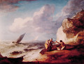 A Rocky Coastal Scene - Thomas Gainsborough
