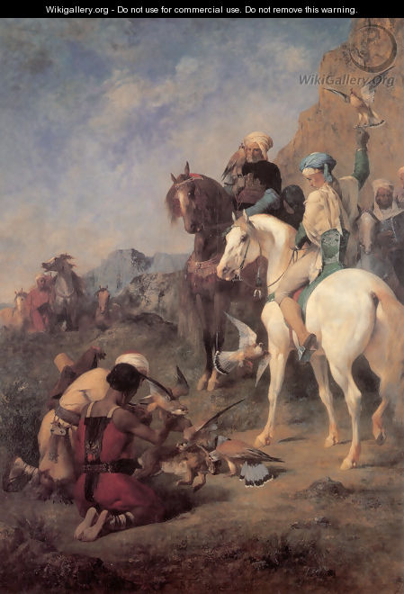 Falcon Hunting in Algeria (or The Quarry) - Eugene Fromentin