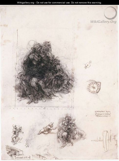 Study for the Burlington House Cartoon - Leonardo Da Vinci