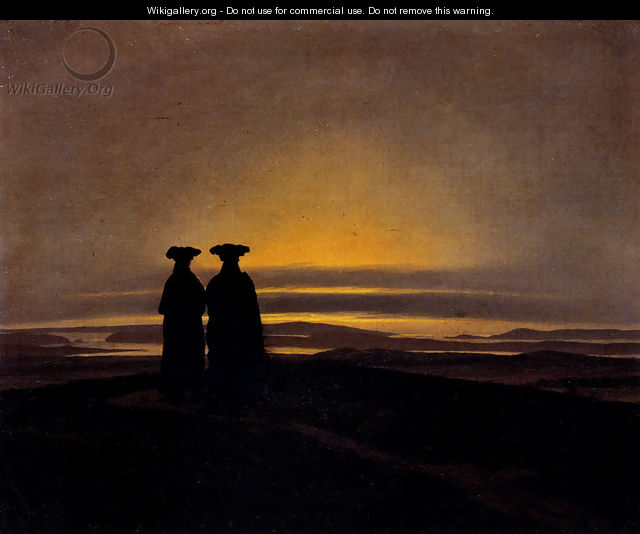 Sunset (Brothers) - Caspar David Friedrich