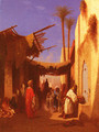 Street In Damascus and Street In Cairo: A Pair of Painting (Pic 1)s - Charles Théodore Frère