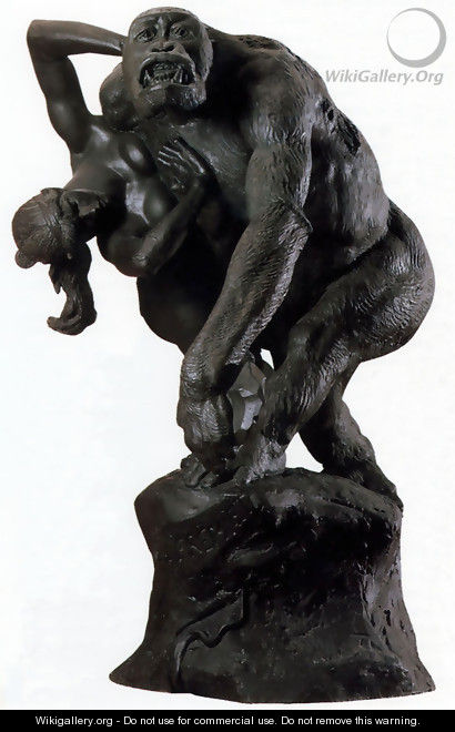Gorilla carrying off a Woman - Emmanuel Frémiet