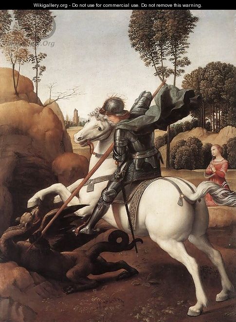 St George and the Dragon - Raphael