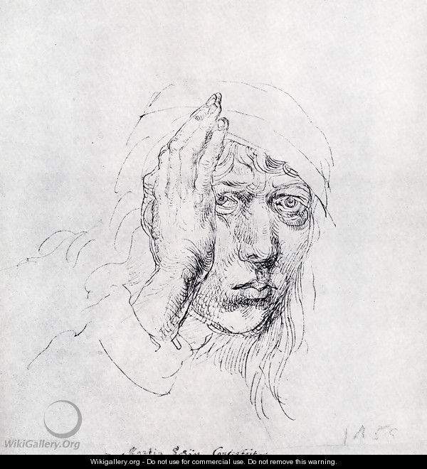 Self-Portrait with Bandage - Albrecht Durer