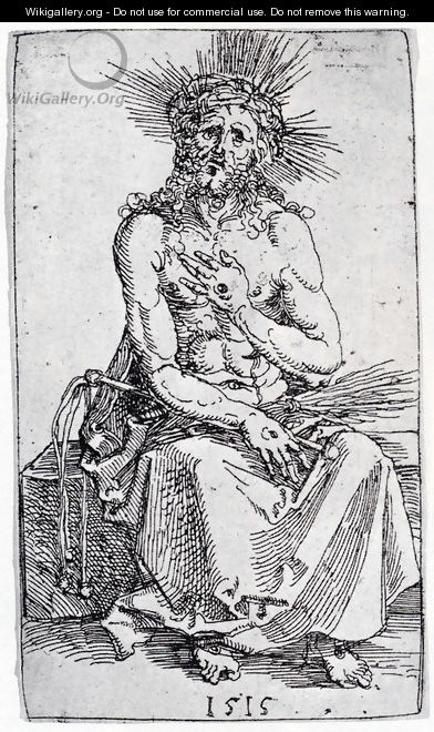 Man Of Sorrows, Seated - Albrecht Durer