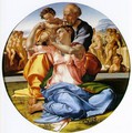 The Holy Family with the Infant John the Baptist (or The Doni tondo) - Michelangelo Buonarroti