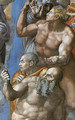 The Last Judgement [detail: 2] (or After restoration) - Michelangelo Buonarroti