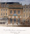 The first Opera House in the Haymarket, burnt down in 1789 - William Capon