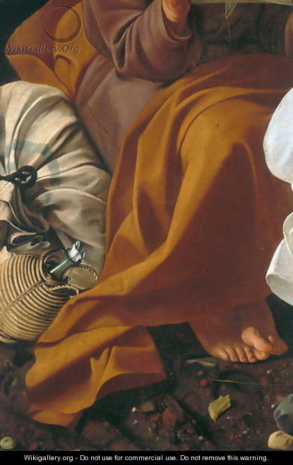 Rest during the flight into Egypt (detail-1) - Caravaggio