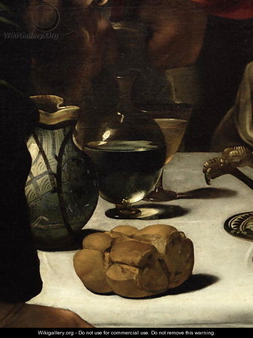 The Supper at Emmaus, 1601 (detail-3) - Caravaggio