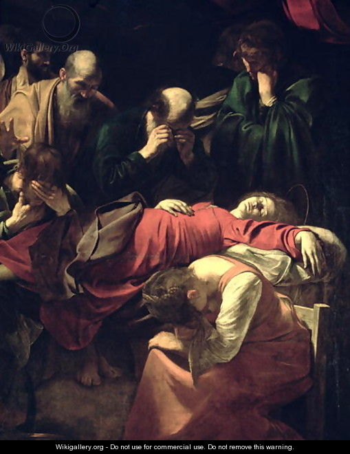 The Death of the Virgin, 1605-06 (detail) - Caravaggio