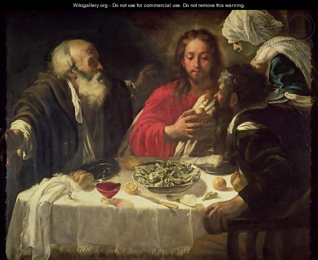 The Supper at Emmaus, c.1614-21 - Follower of Caravaggio, Michelangelo